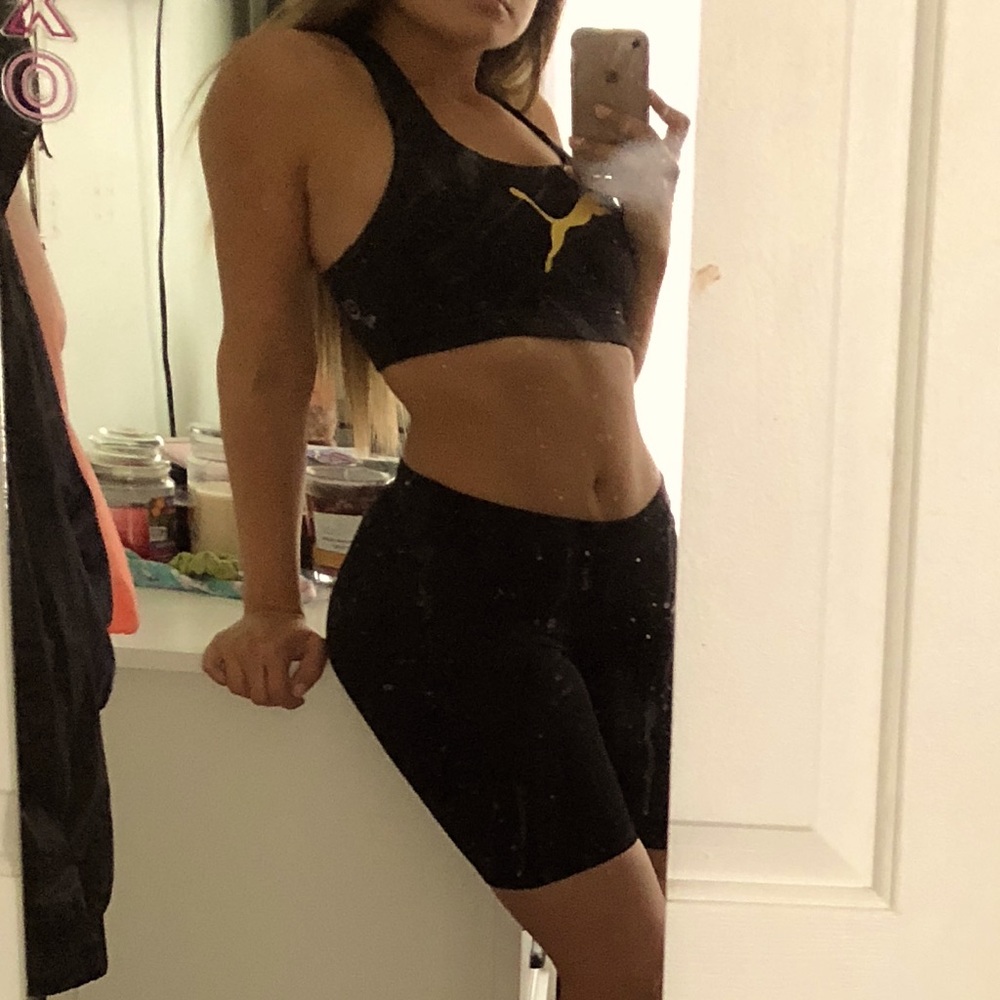 Black Puma Sports Bra